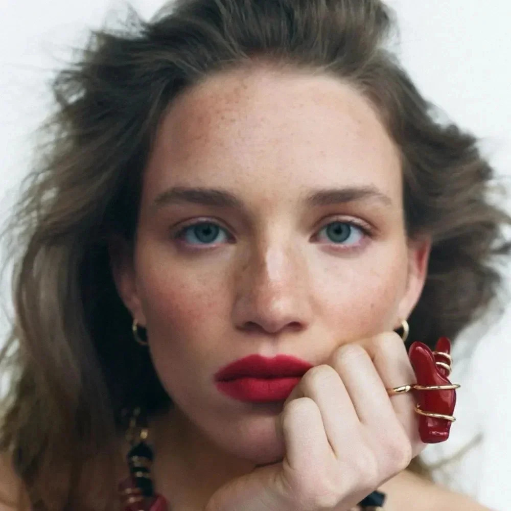 ZARA RED CORAL FINGER RING - Picture 4 of 14